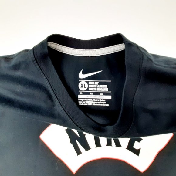 Nike Soccer Men's Slim Fit T-shirt Size XL Black C - Picture 3 of 5